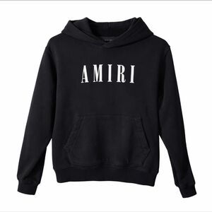 Amiri Boys Hoodie Black Cotton Size 9-10Y